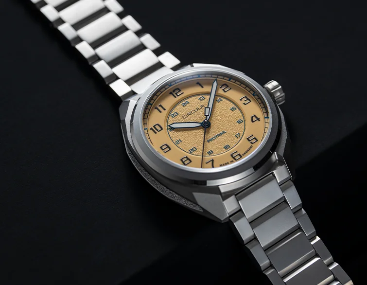 CiRCULA Field Watch ProTrail Sand Metallband