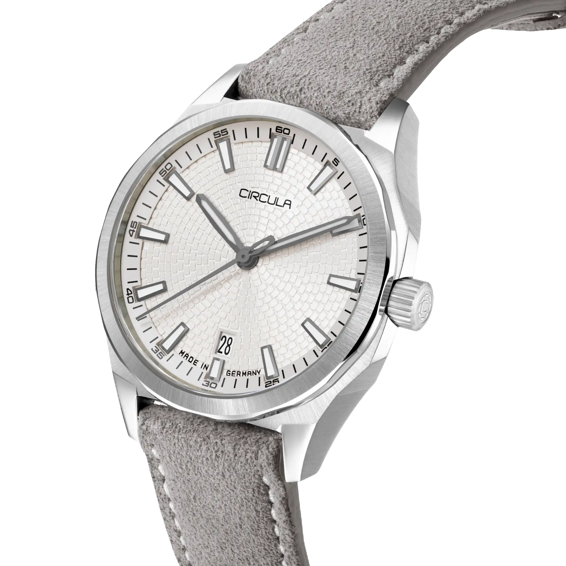 Facet 41 Snow - Suede Strap