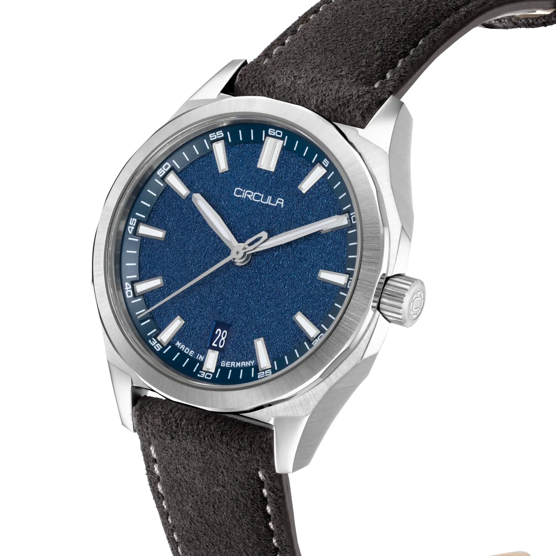 Facet 41 Blue - Suede Strap