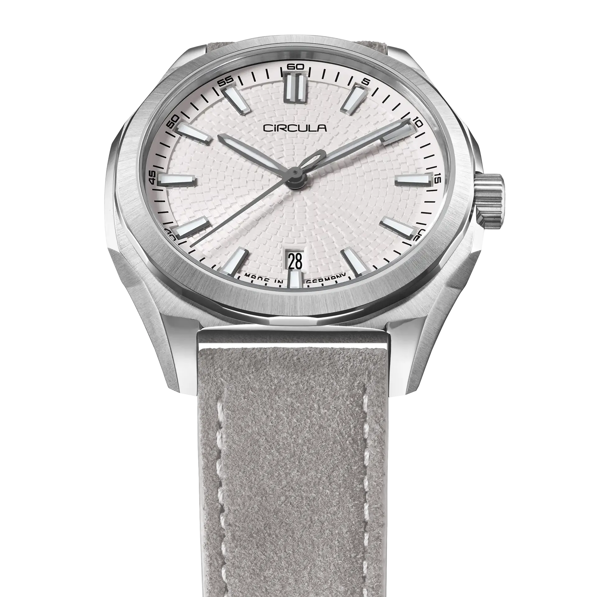 Facet 41 Snow - Suede Strap