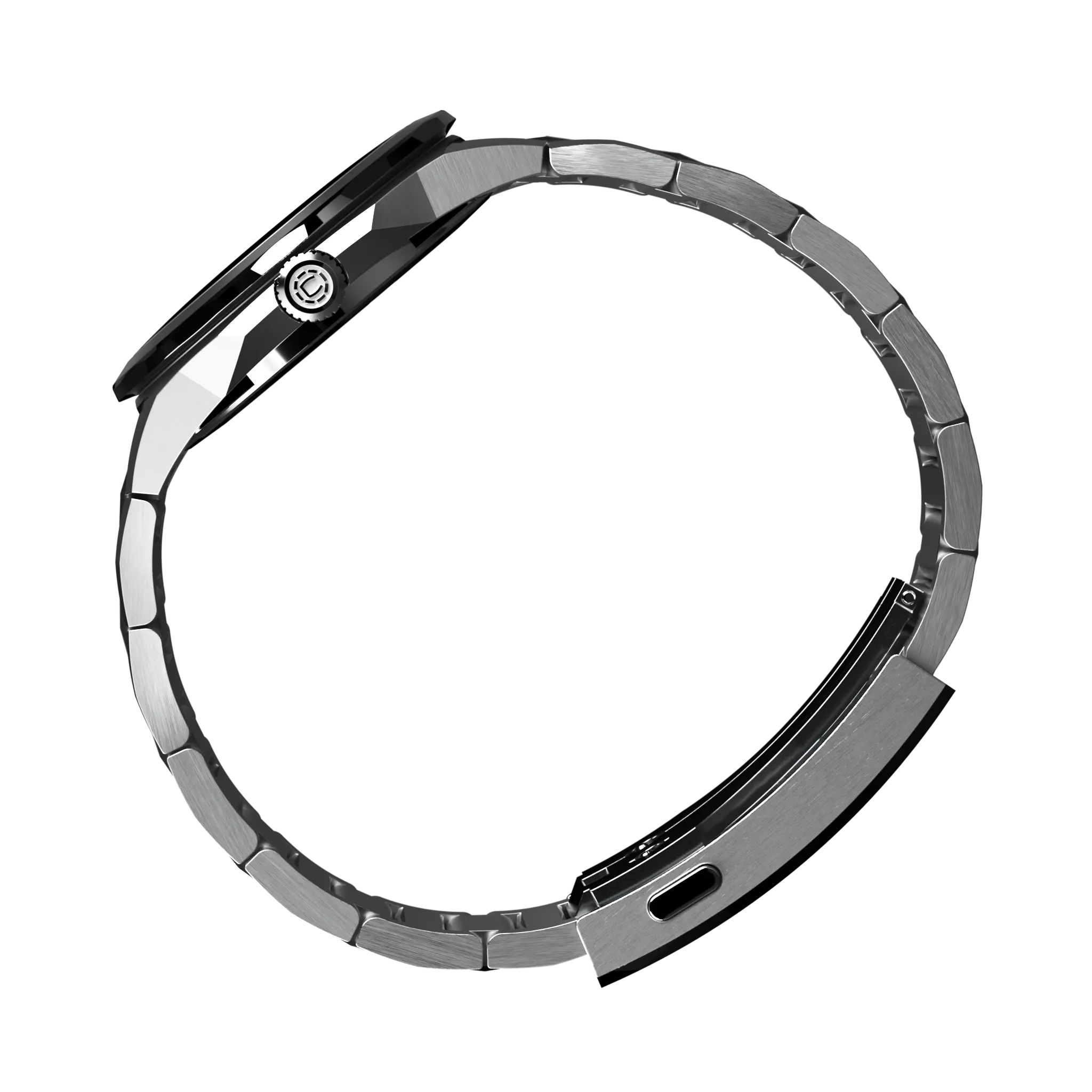 Facet Petrol - Steel Strap with Extension Folding Clasp