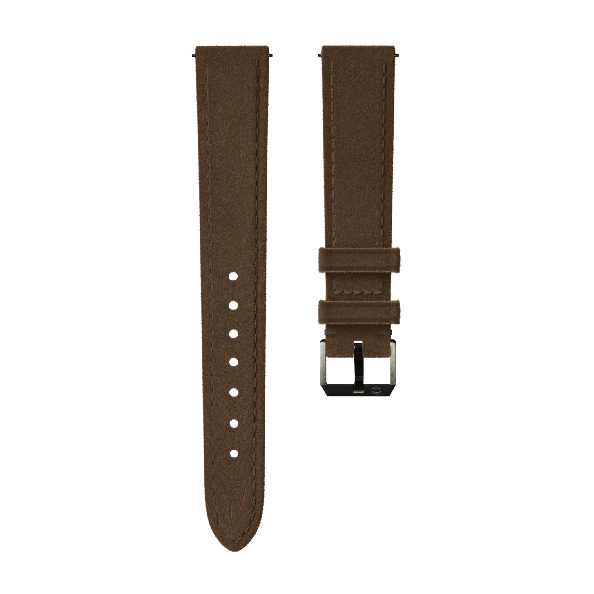 Suede leather strap Brown