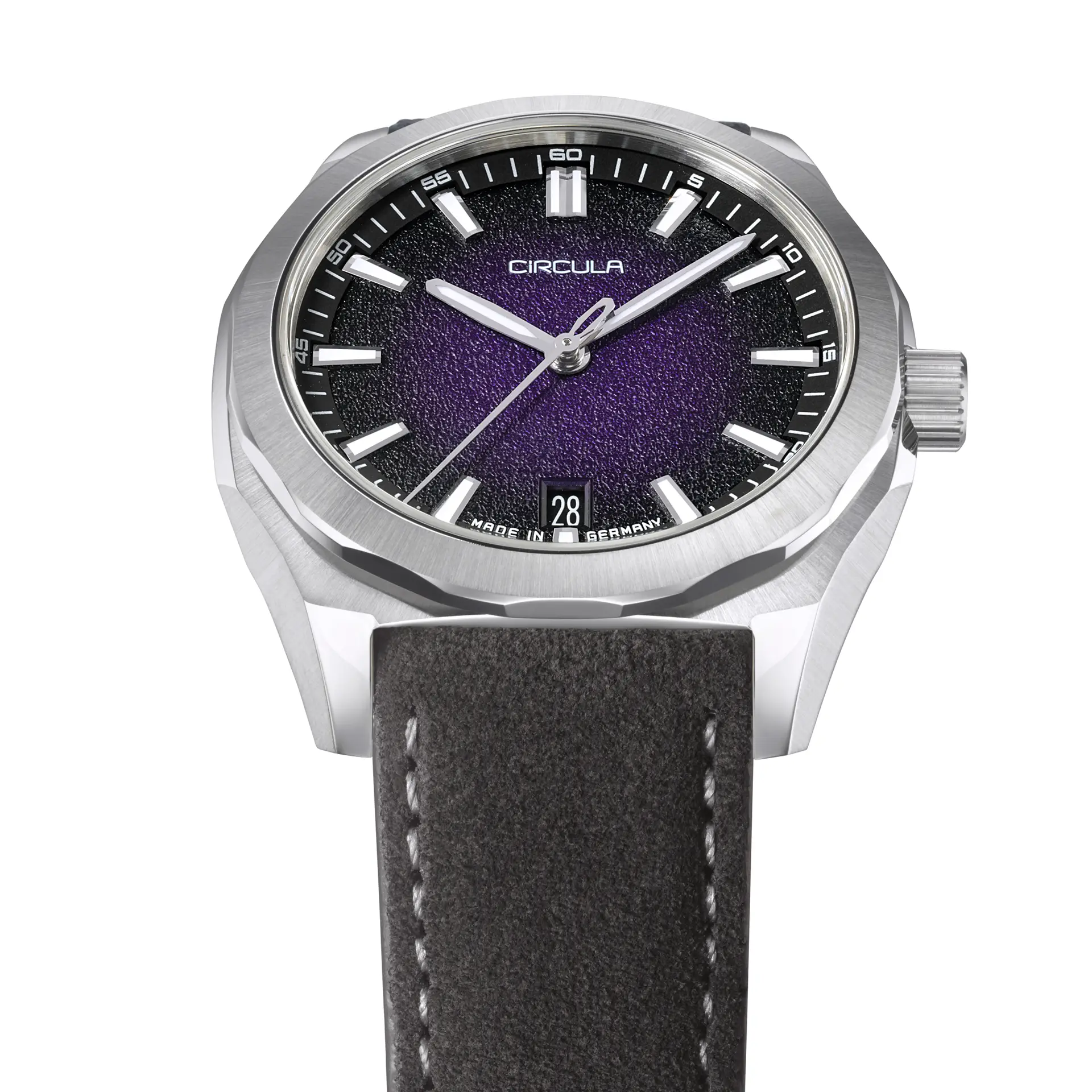 Facet 38 Violett - Suede Strap
