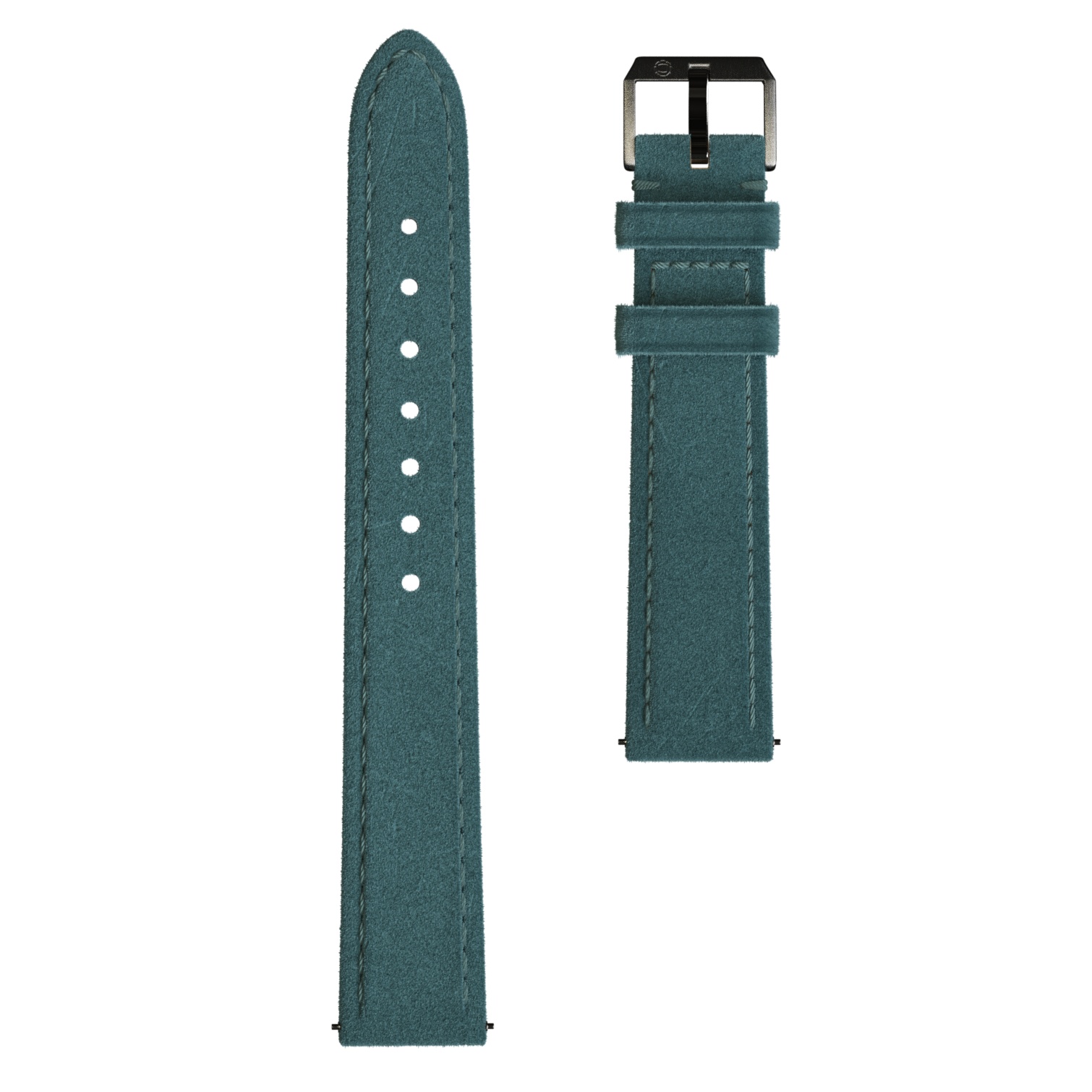 Velours Lederband Petrol Velours Lederband Petrol