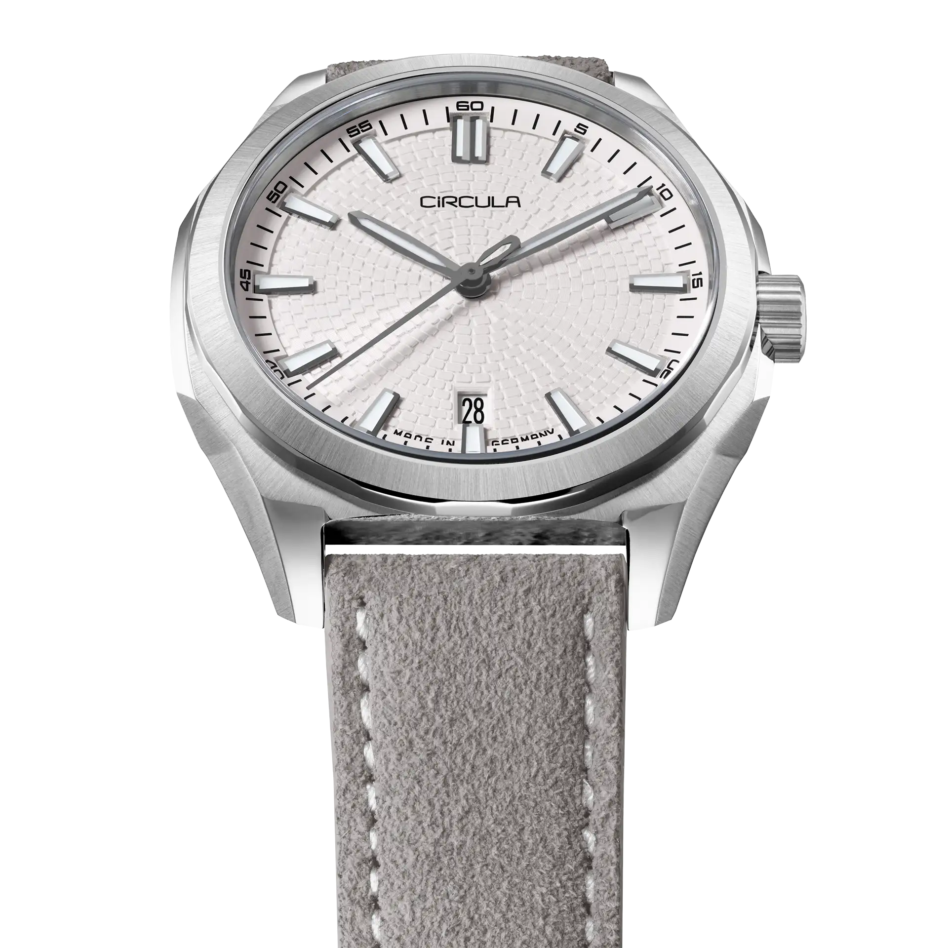 Facet 41 Snow - Suede Strap