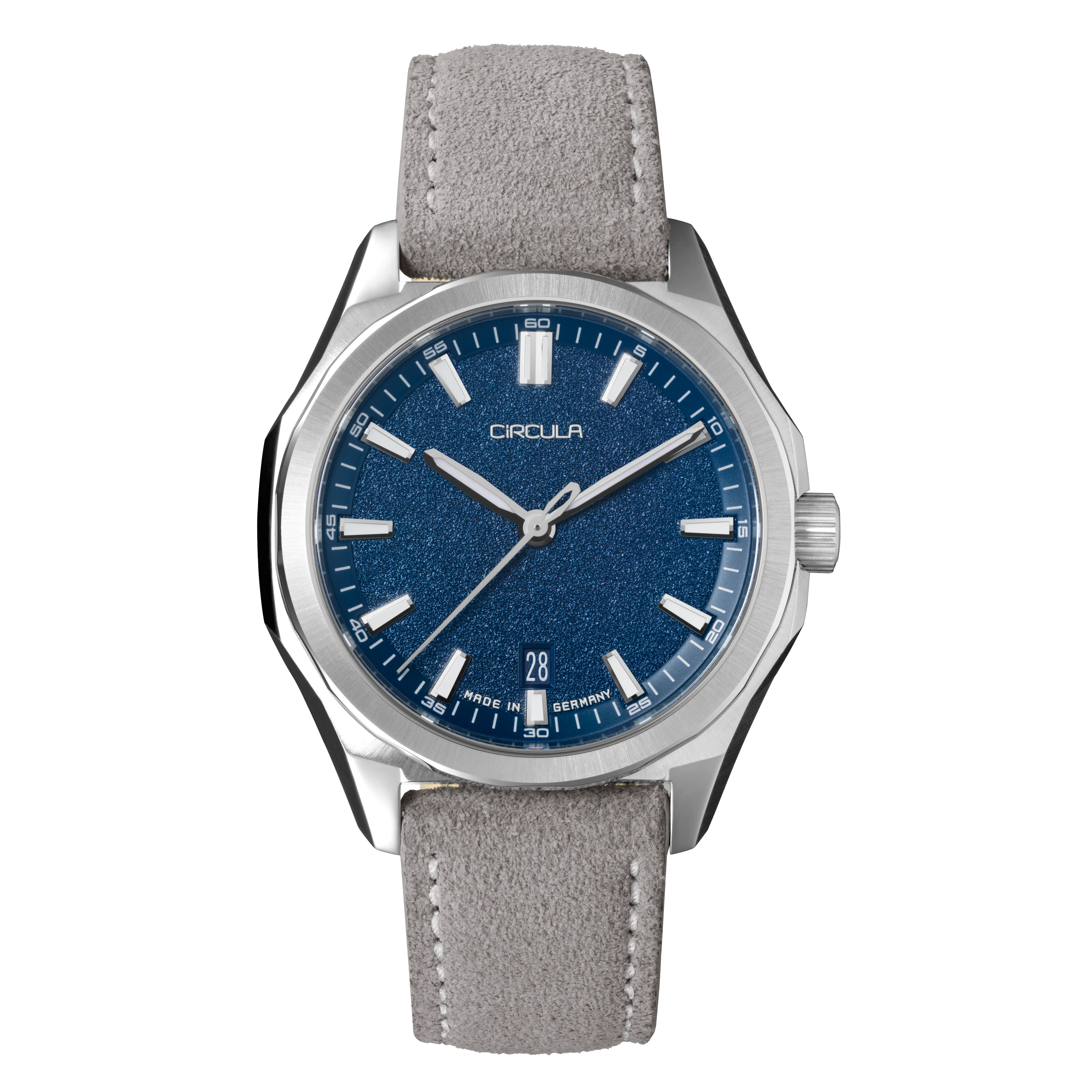 Facet 41 Blue - Suede Strap