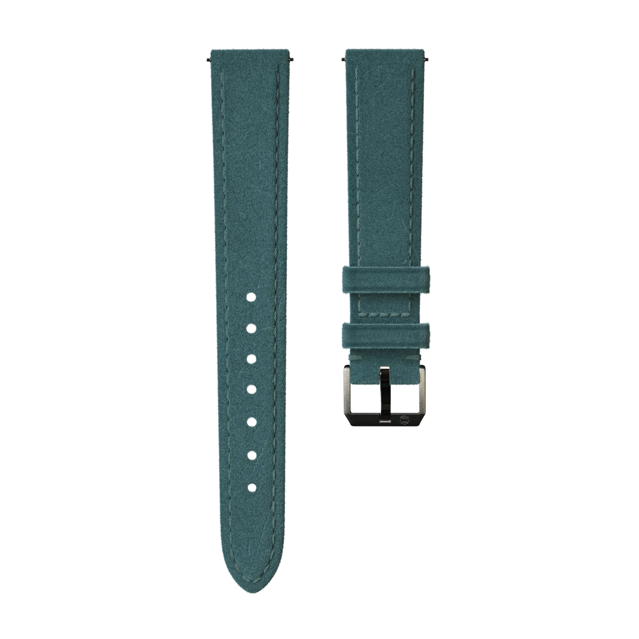 Suede leather strap Petrol