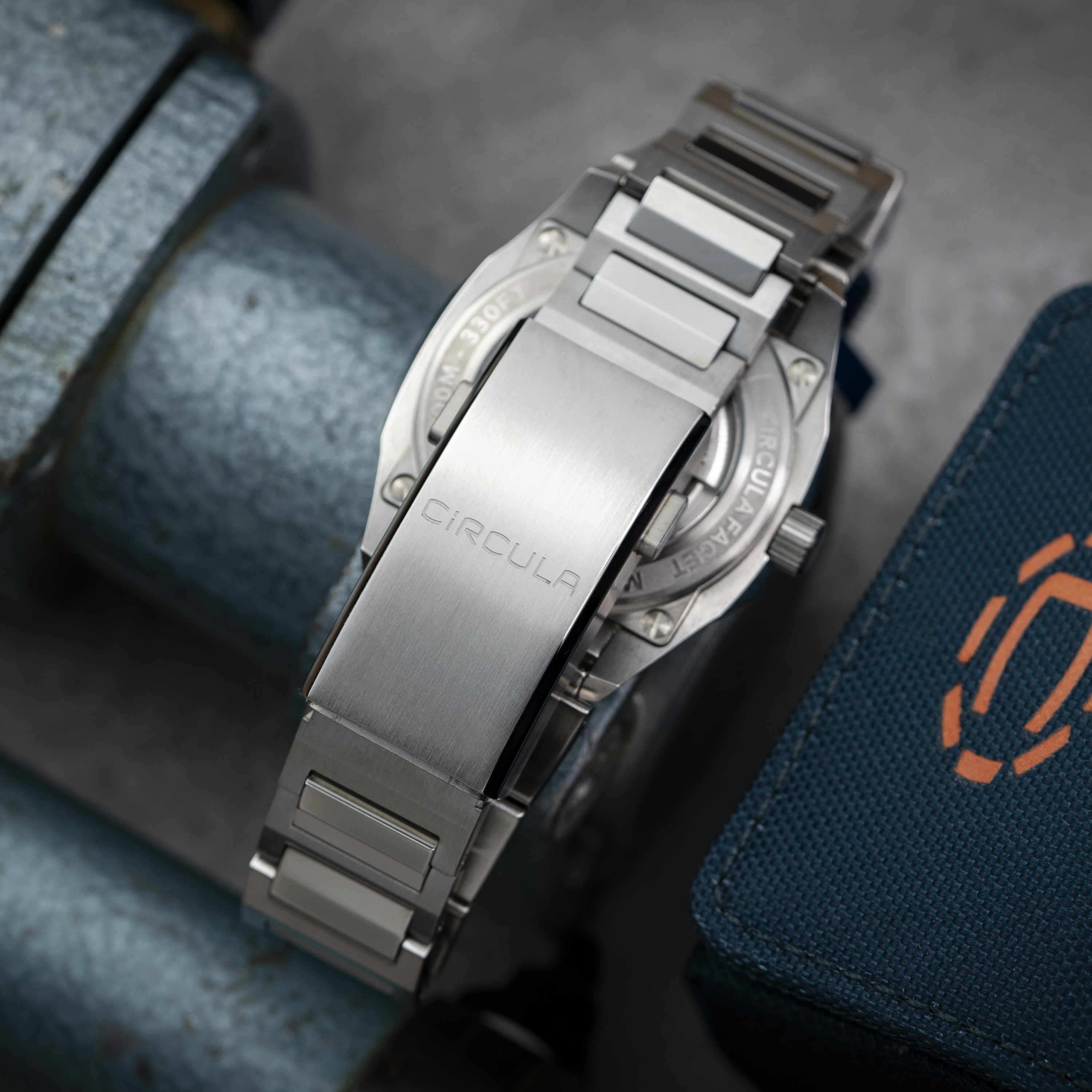 Facet Petrol - Steel Strap with Extension Folding Clasp Facet Petrol - Steel Strap with Extension Folding Clasp
