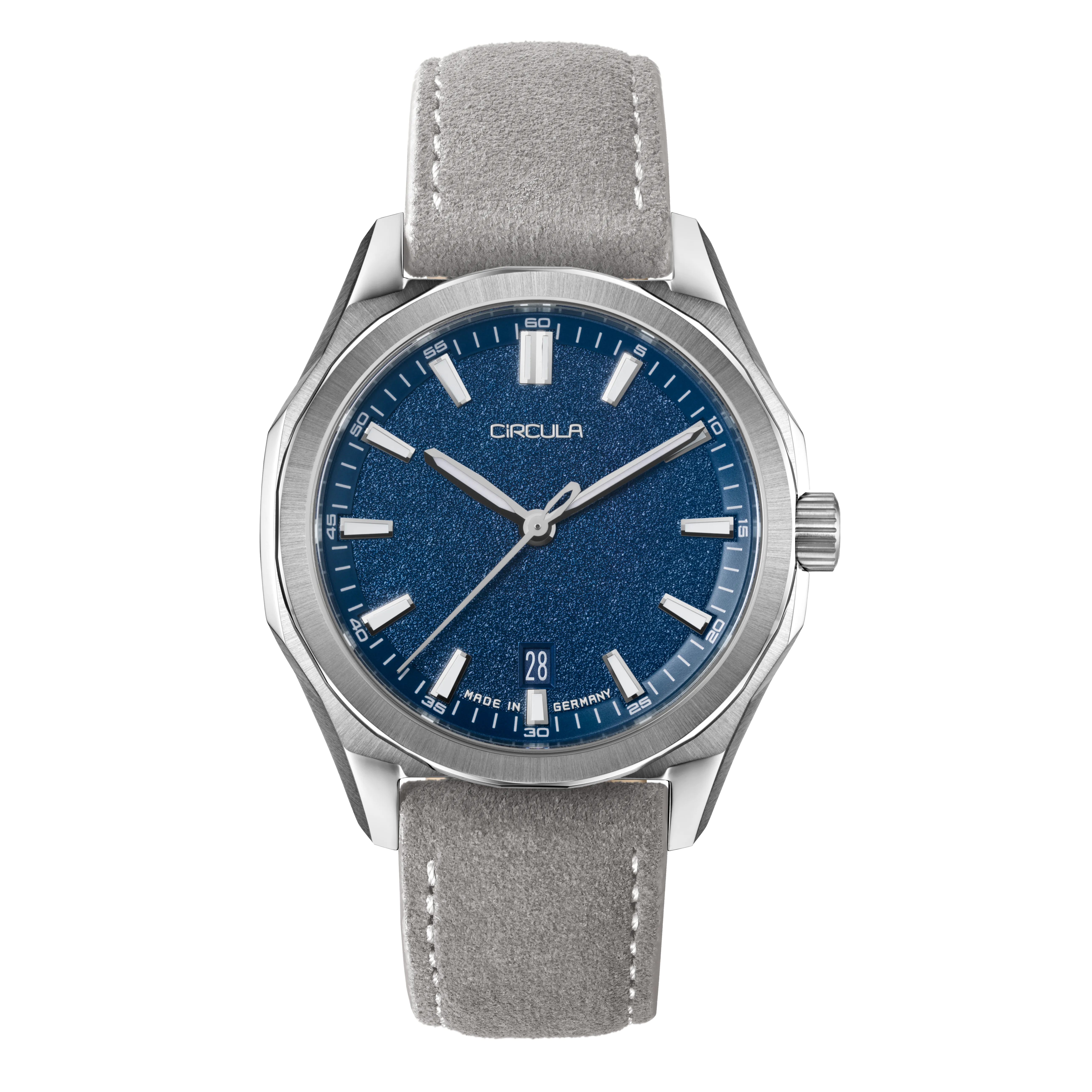 Facet 41 Blue - Suede Strap