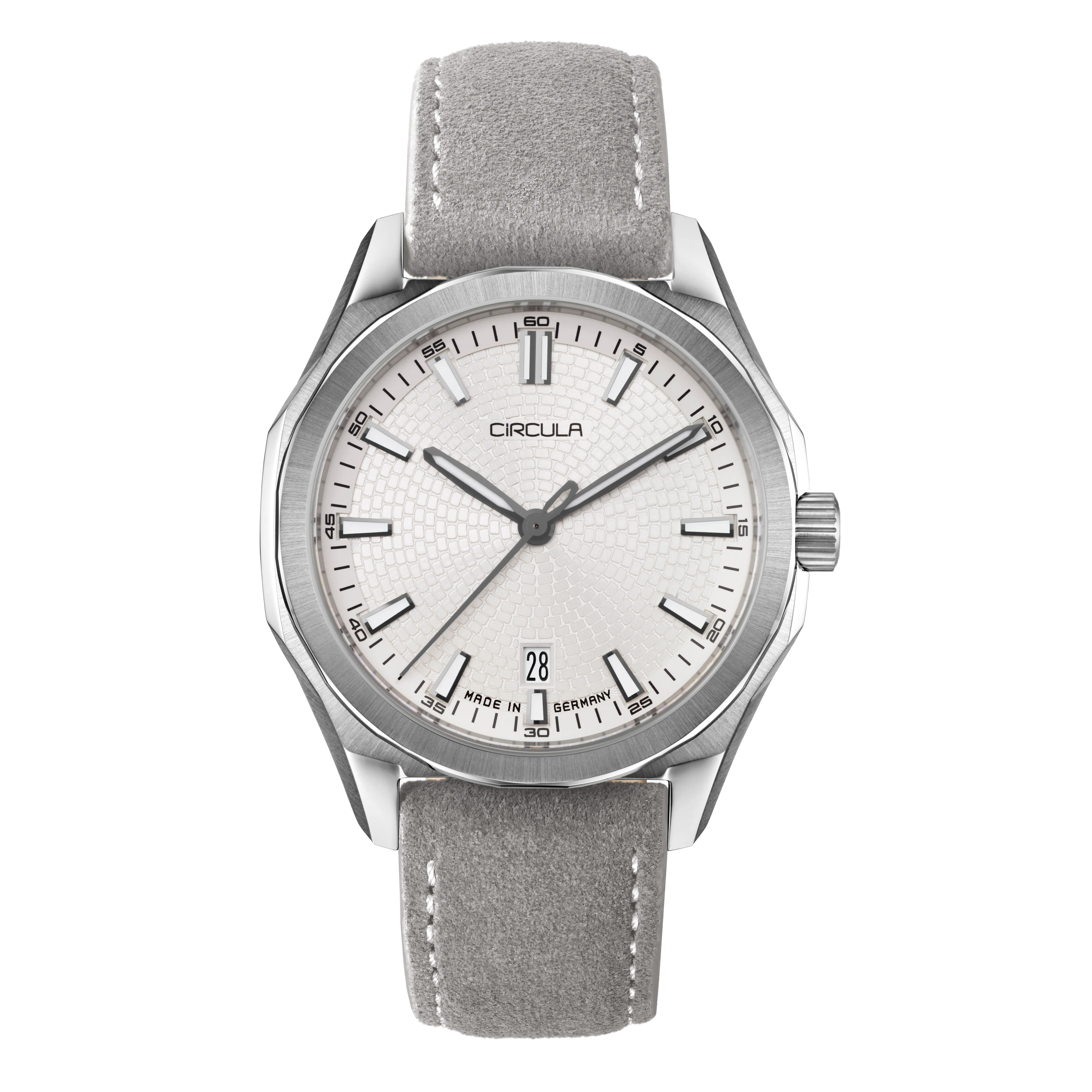 Facet 41 Snow - Suede Strap